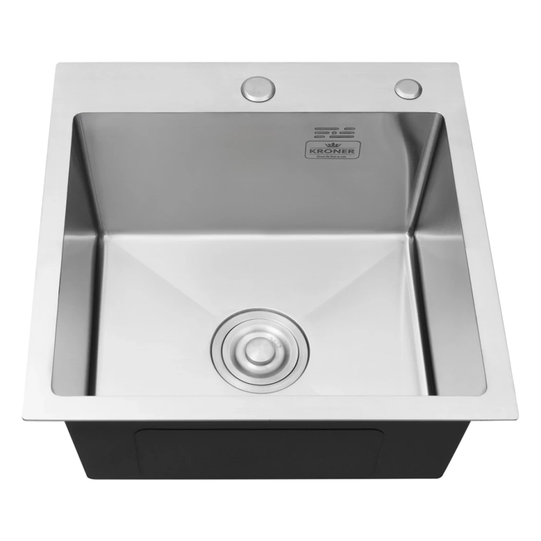 Мийка для кухні Kroner KRP Gebürstet 5050HM 3/1 мм з нержавіючої сталі (CV022800) - фото 5 Мийка для кухні Kroner KRP Gebürstet 5050HM 3/1 мм з нержавіючої сталі (CV022800) - фото 5
