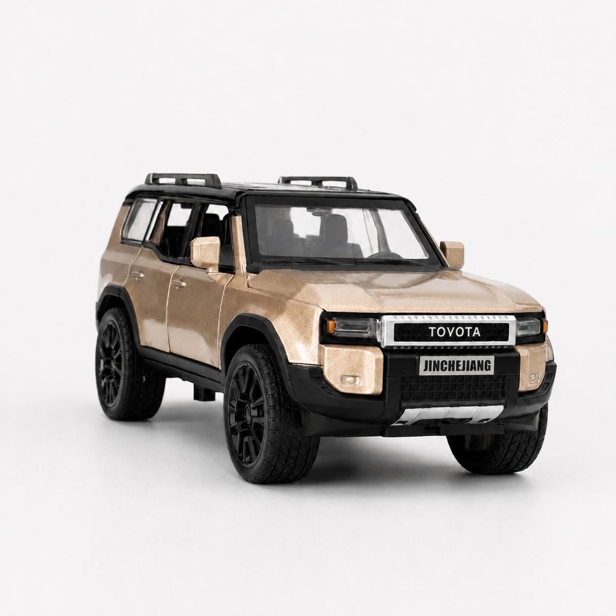 Игрушка Toyota Land Cruiser Prado 1:32 инерционная со светом и звуком Золотой (36850854)