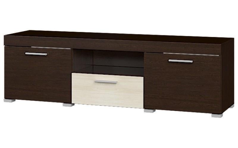 Тумба для ТБ Еверест Британія 1500 150х38х46 см Венге/Дуб молочний (ЕВ20099) - фото 1