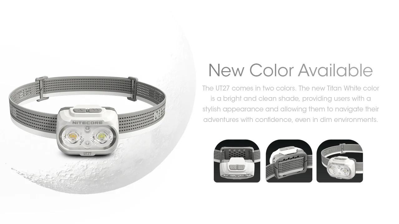 Фонарь налобный Nitecore UT27 NEW 3xAAA/USB-C 800 Lumen White (010217) - фото 2 Фонарь налобный Nitecore UT27 NEW 3xAAA/USB-C 800 Lumen White (010217) - фото 2