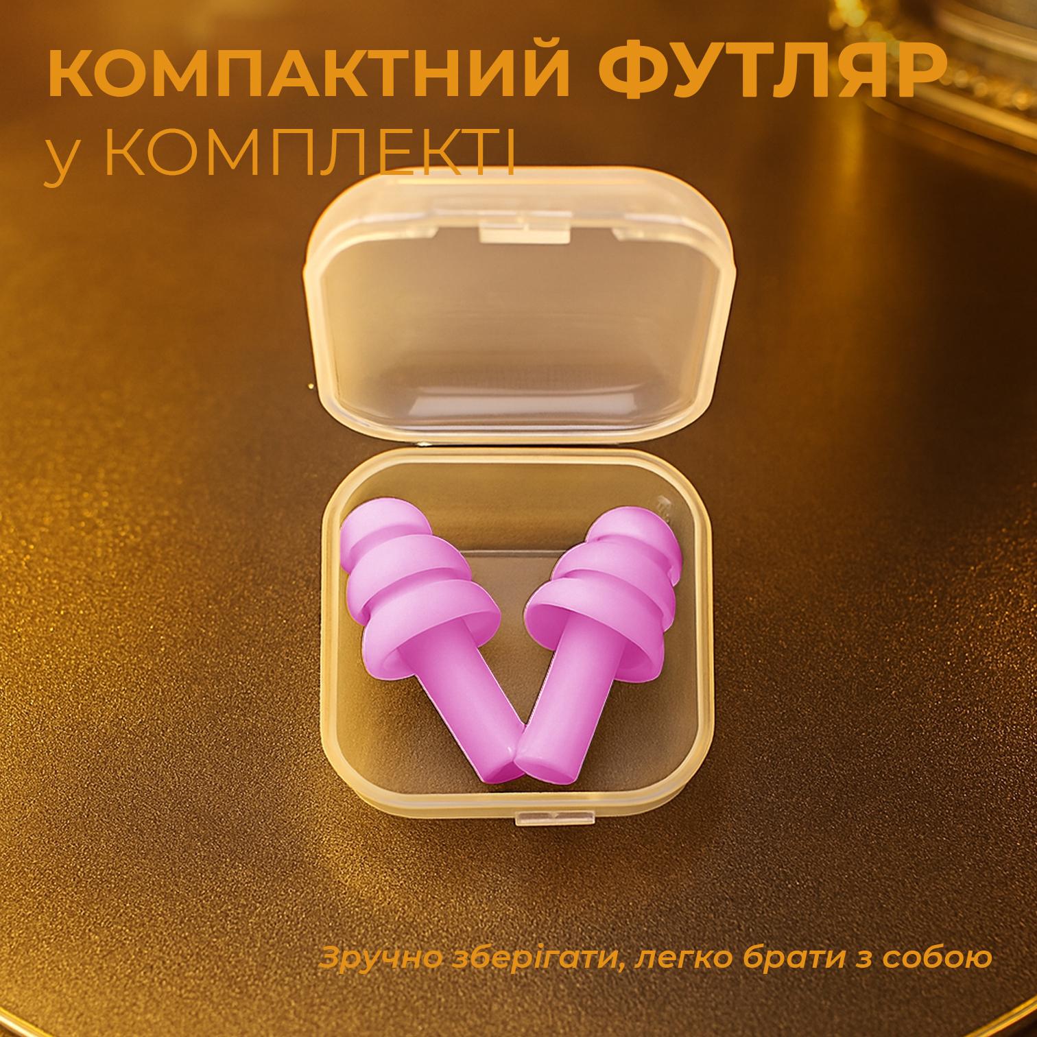 Беруши для сна плавания Univerza Елка силиконовые шумоподавляющие анатомические в футляре Пурпурный - фото 11 Беруши для сна плавания Univerza Елка силиконовые шумоподавляющие анатомические в футляре Пурпурный - фото 11