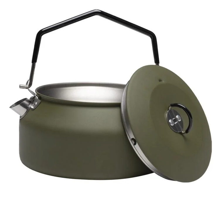 Чайник из нержавеющей стали Mil-Tec 1 л Оливковый (14680701)