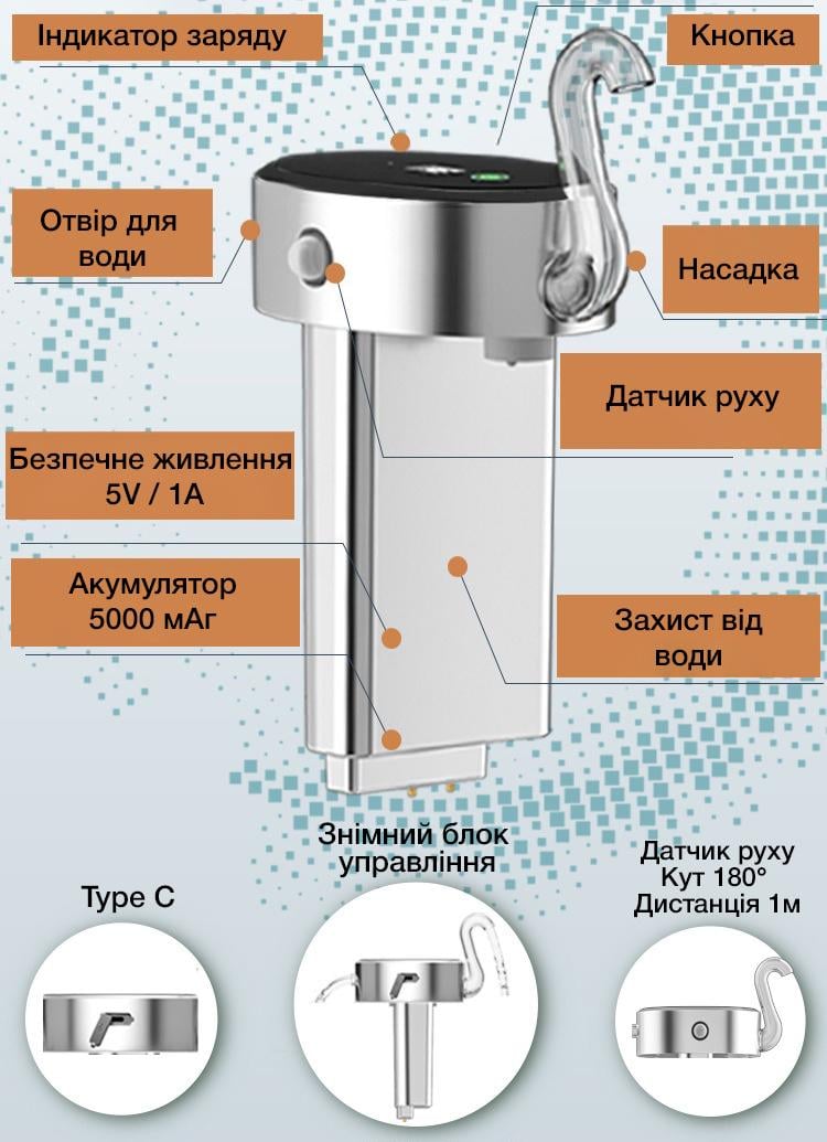 Поилка-фонтан для кошек и собак NPET WF230 V2 3 л с датчиком движения нержавеющая сталь Прозрачный (1104) - фото 7 Поилка-фонтан для кошек и собак NPET WF230 V2 3 л с датчиком движения нержавеющая сталь Прозрачный (1104) - фото 7