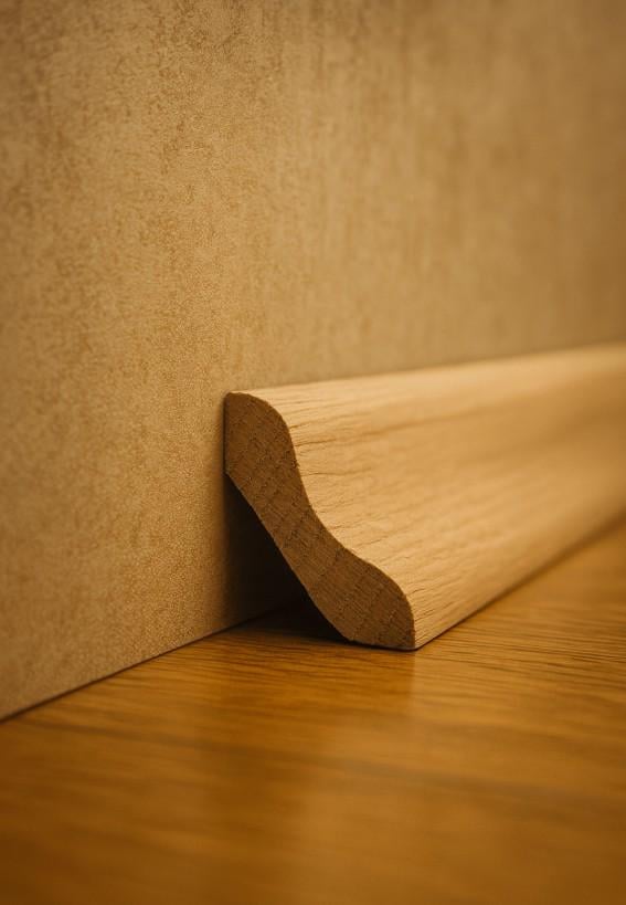 Плінтус дерев'яний із дуба Човник міні під фарбування 24х24 мм (29954323) - фото 6 Плінтус дерев'яний із дуба Човник міні під фарбування 24х24 мм (29954323) - фото 6