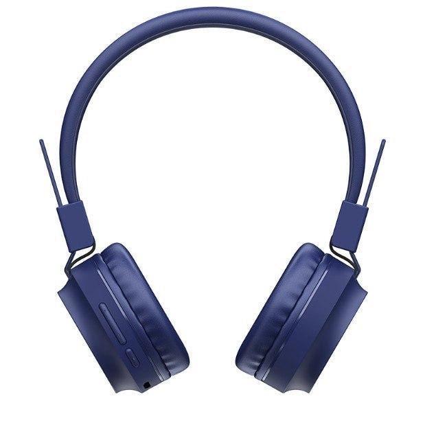 Наушники беспроводные HOCO W25 Promise Wireless Headphones Bluetooth Blue (000248) - фото 7