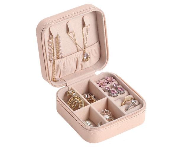 Шкатулка для украшений 10х5х10 см Пудровый (ШДД-17-3) - фото 1 Шкатулка для украшений 10х5х10 см Пудровый (ШДД-17-3) - фото 1