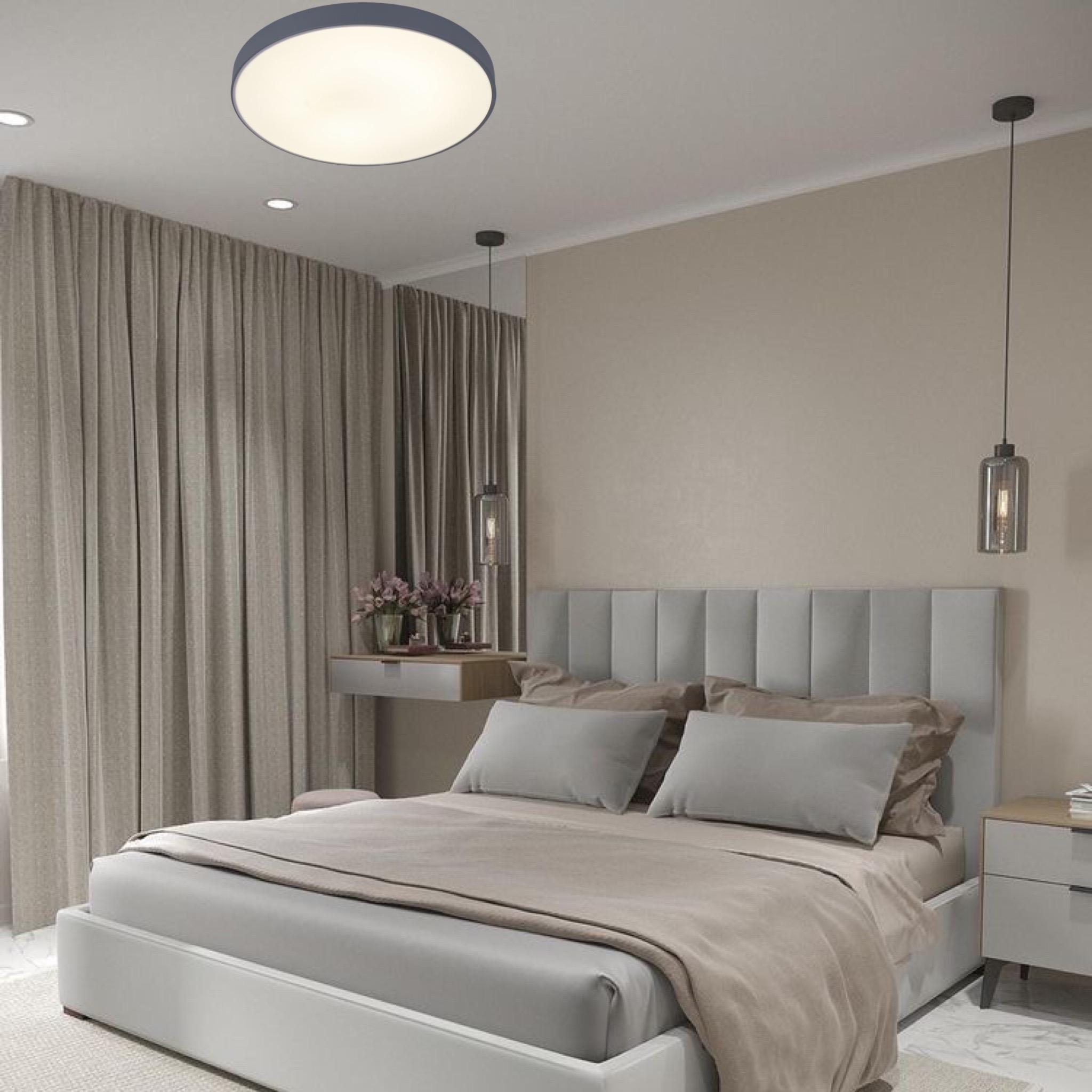 Люстра кругла світлодіодна з пультом 60 см Сірий (52-L38 GRAY) - фото 2 Люстра кругла світлодіодна з пультом 60 см Сірий (52-L38 GRAY) - фото 2