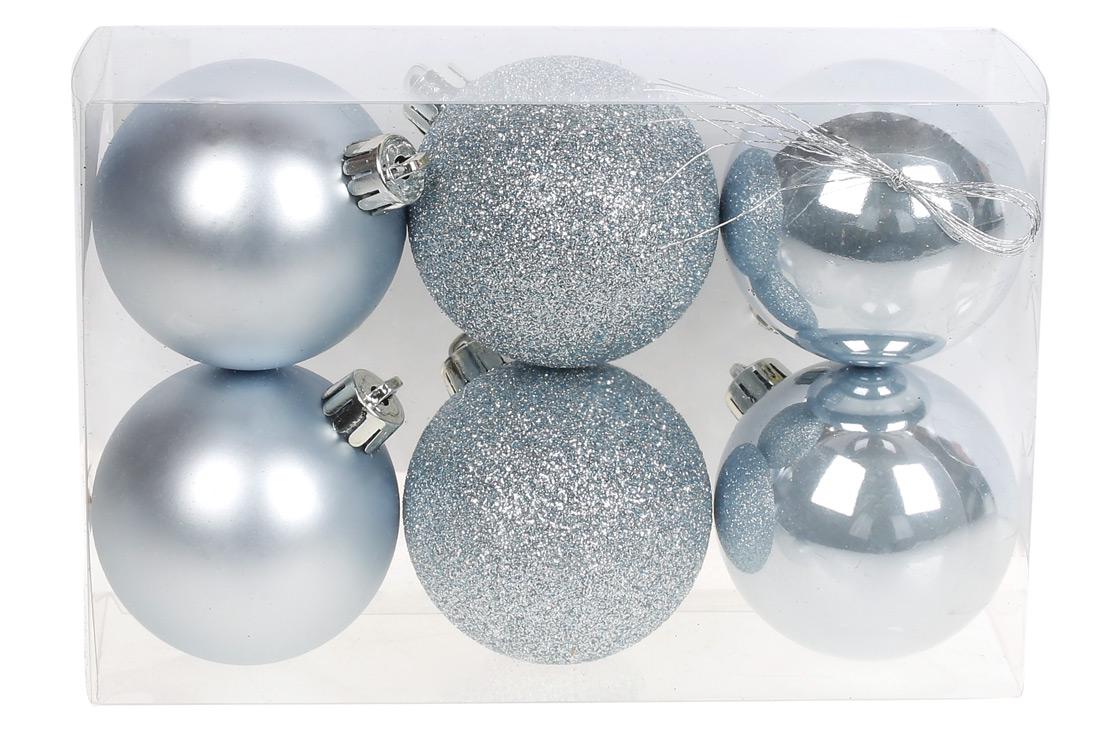 Шар новогодний BonaDi D-6 см 6 шт. (147-804)