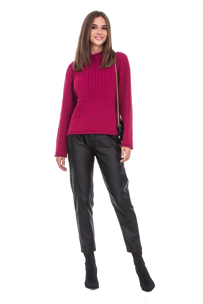 Джемпер с воротником-стойкой SVTR р. 46-48 Малиновый (557) - фото 2 Джемпер с воротником-стойкой SVTR р. 46-48 Малиновый (557) - фото 2