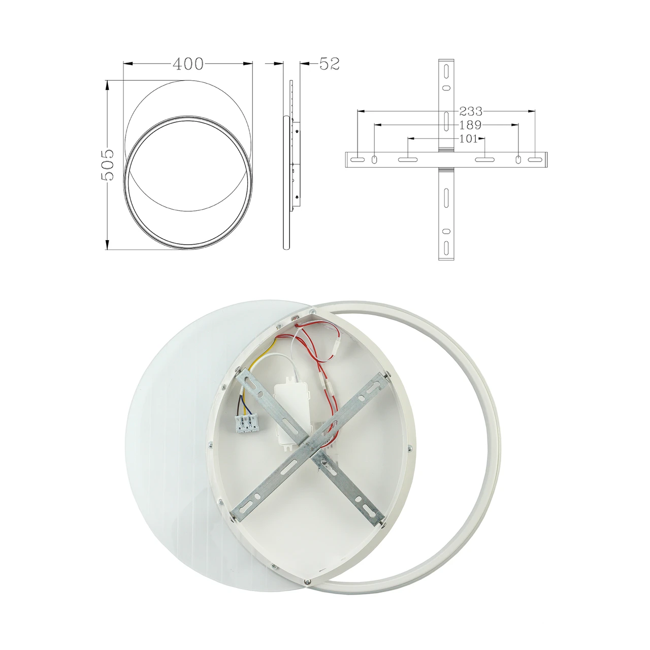 Люстра умная LED Smart 60 Вт Белый - фото 4