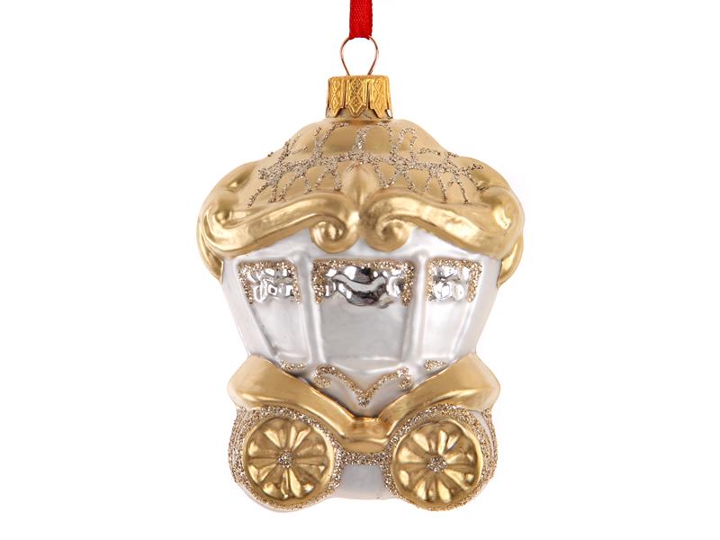 Новогодняя игрушка Elen Карета (095-008)