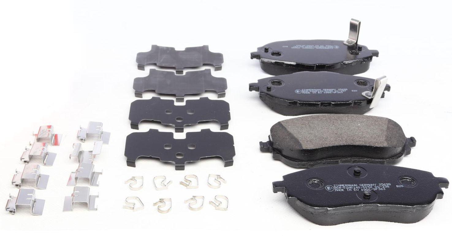 Колодки тормозные передние ZI мм ERMANN 25698.190.2 Toyota Auris/Corolla 12-18 Bosch с аксессуарами Колодки тормозные передние ZI мм ERMANN 25698.190.2 Toyota Auris/Corolla 12-18 Bosch с аксессуарами