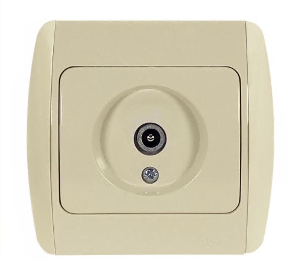 Розетка телевизионная EL-BI Zirve Fixline Кремовый