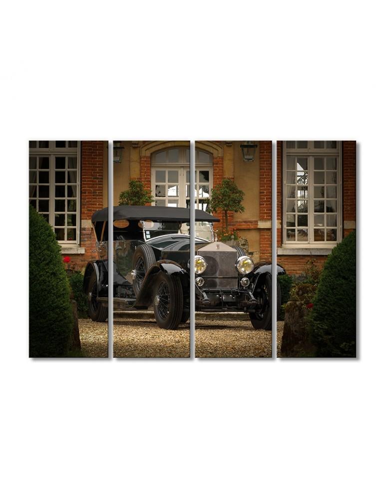 Картина модульная Роллс Ройс 1924 4 модуля 90x135 см