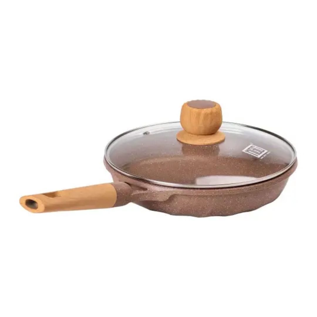 Сковорода універсальна MGC алюмінієва з антипригарним покриттям 24 см Кавовий