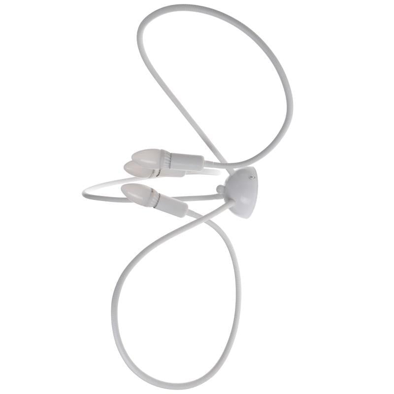 Бра настінне накладне Brille BL-423W/3 E14 WH у спальню на гнучкій ніжці