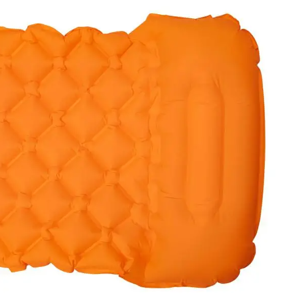 Коврик надувной из TPU с подушкой 190х55х3 см Оранжевый (SJ-0084O) - фото 3