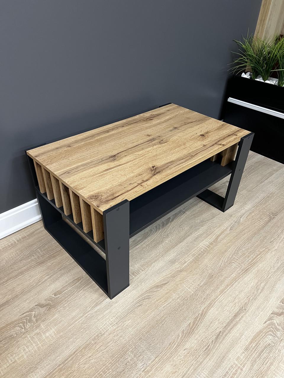 Стіл журнальний Вествуд 990/450/500 мм Дуб Аппалачі/Антрацитовий - фото 5 Стіл журнальний Вествуд 990/450/500 мм Дуб Аппалачі/Антрацитовий - фото 5