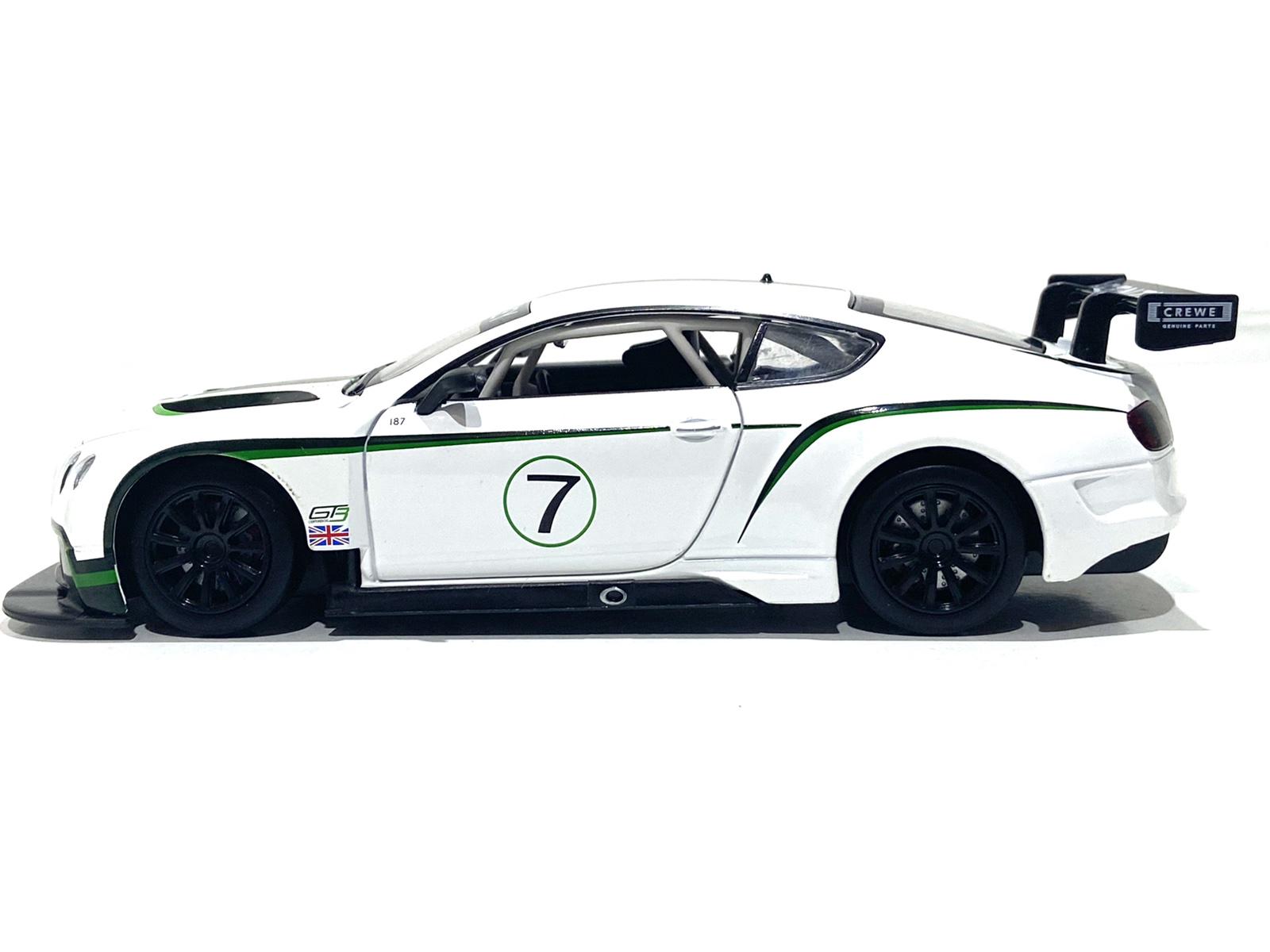 Машинка Автопром Bentley Continental GT3 1:24 Белый (68266A) - фото 3 Машинка Автопром Bentley Continental GT3 1:24 Белый (68266A) - фото 3