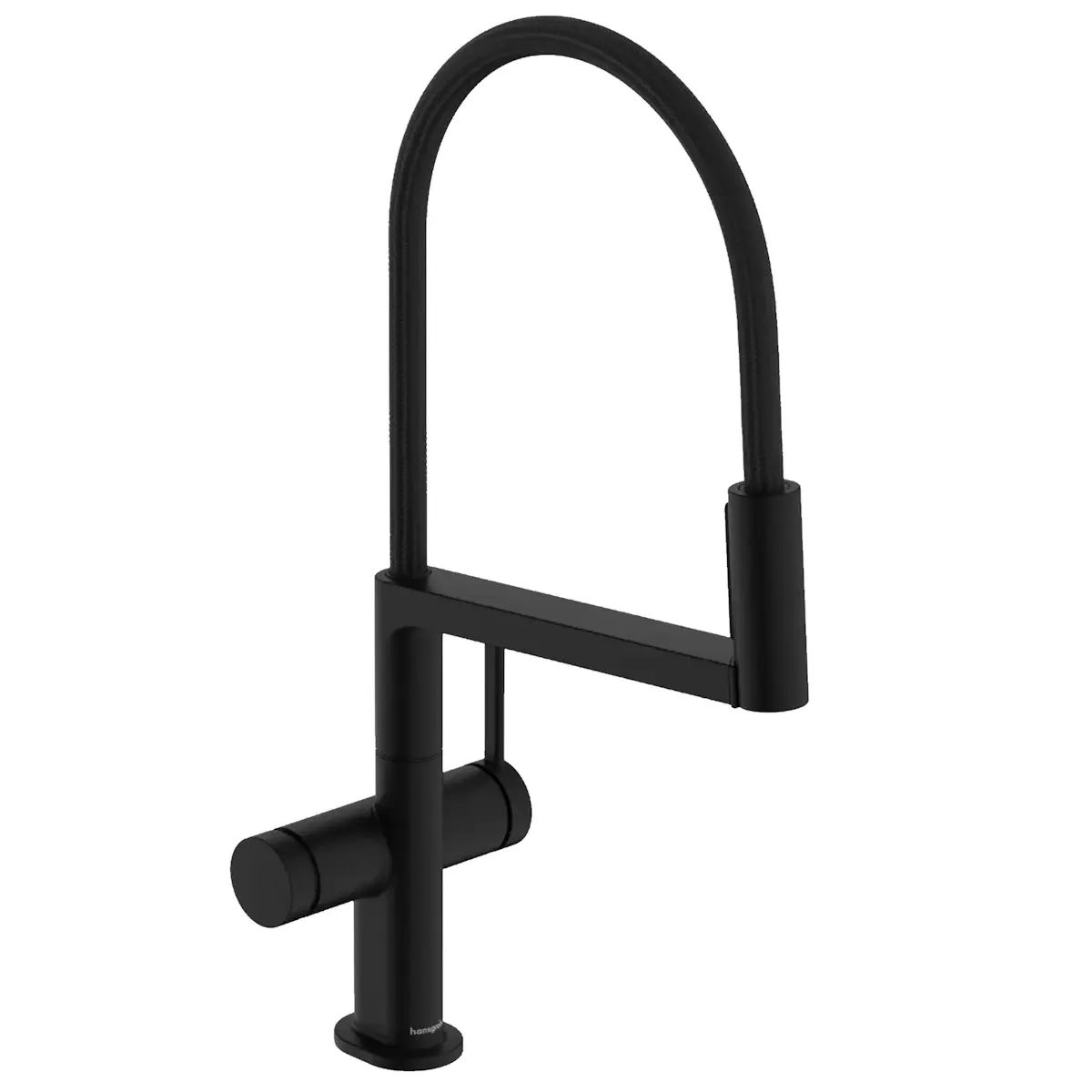 Змішувач для кухні Hansgrohe Talis Select M54 PowderSpray з гнучким виливом Чорний матовий (72861670)