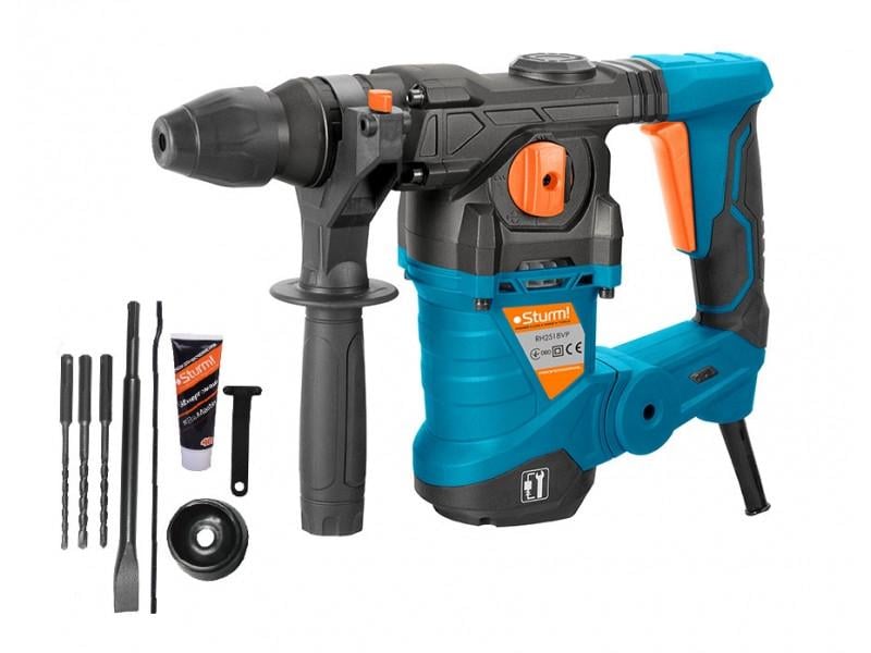 Перфоратор Sturm Profi RH2518VP з регулюванням обертів в кейсі 1800 Вт (40523799) - фото 2 Перфоратор Sturm Profi RH2518VP з регулюванням обертів в кейсі 1800 Вт (40523799) - фото 2