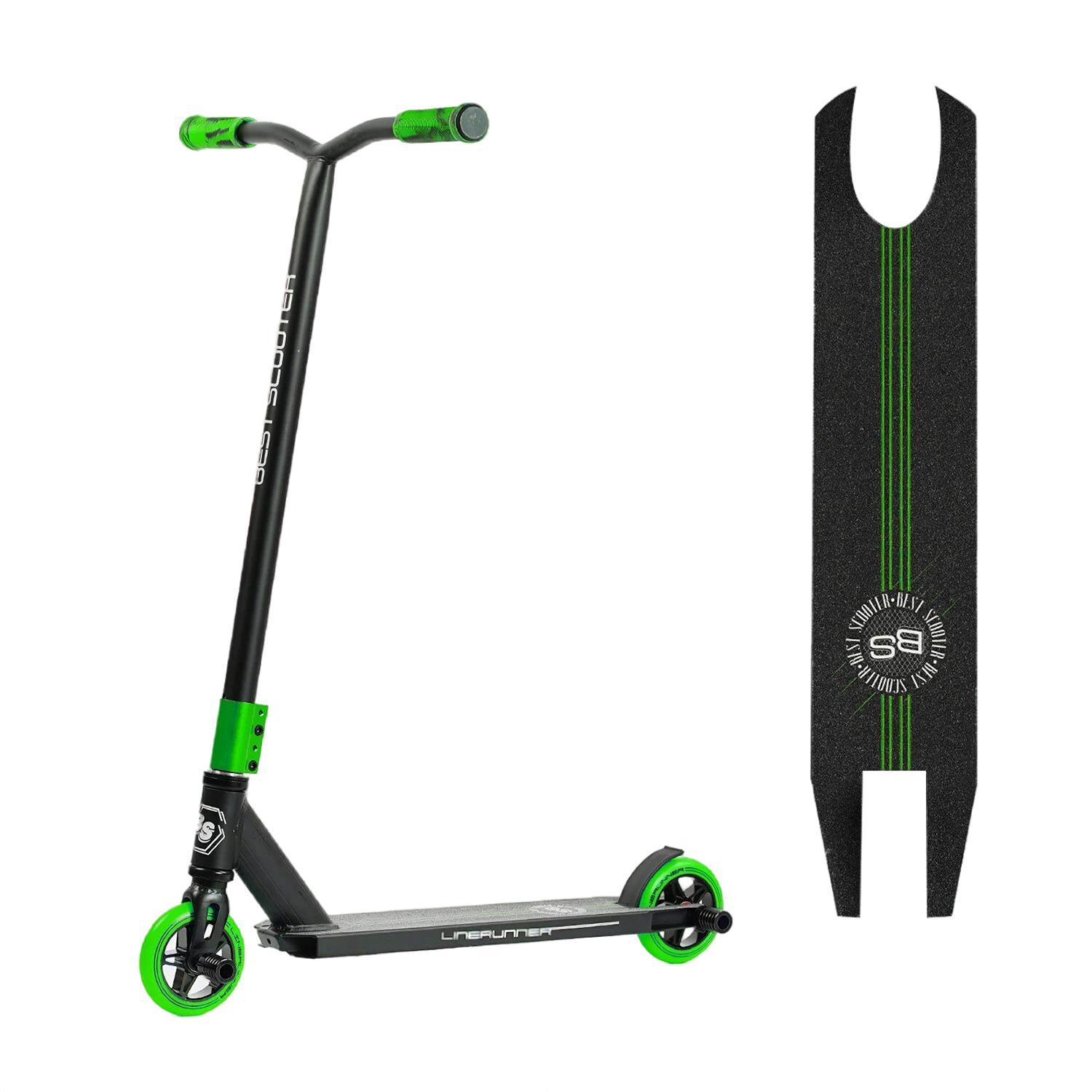 Самокат трюковий Best Scooter LineRunner Black/Green (129762) - фото 2