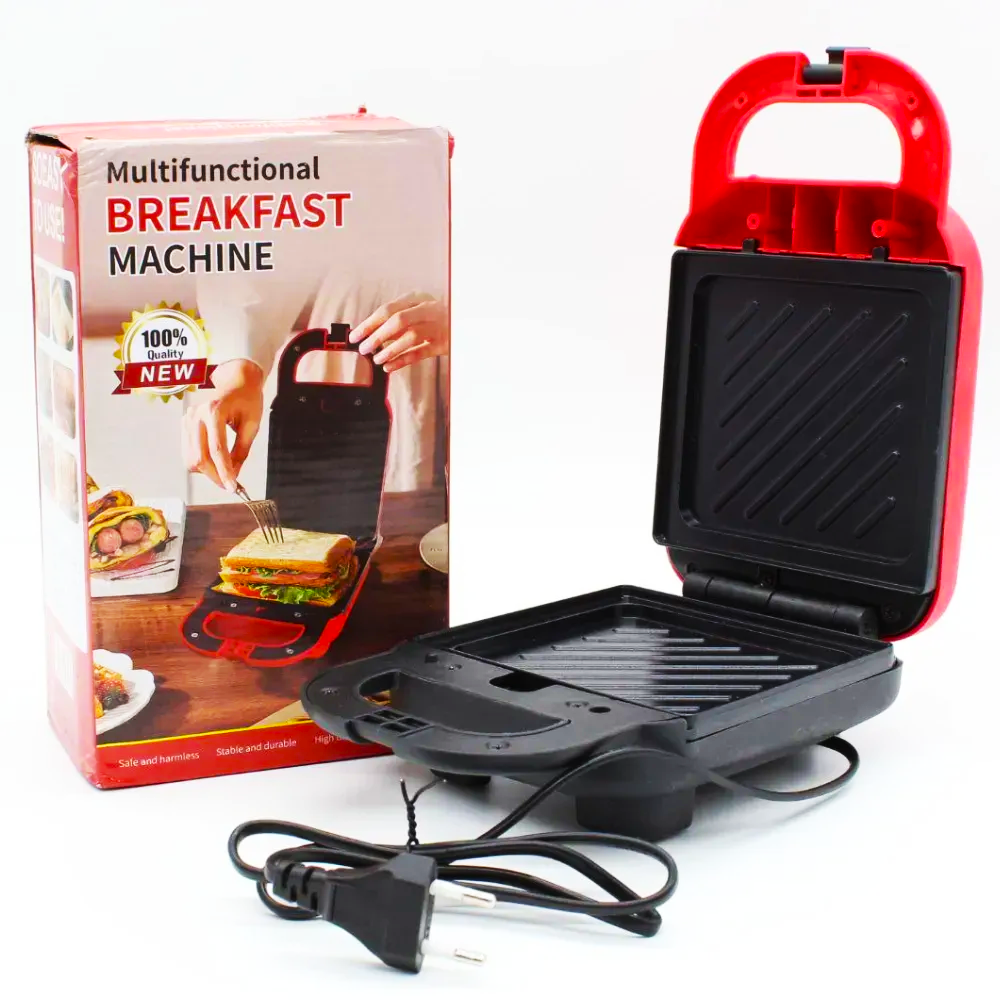 Бутербродница Breakfast machine со сменными панелями 600 Вт (25331676)