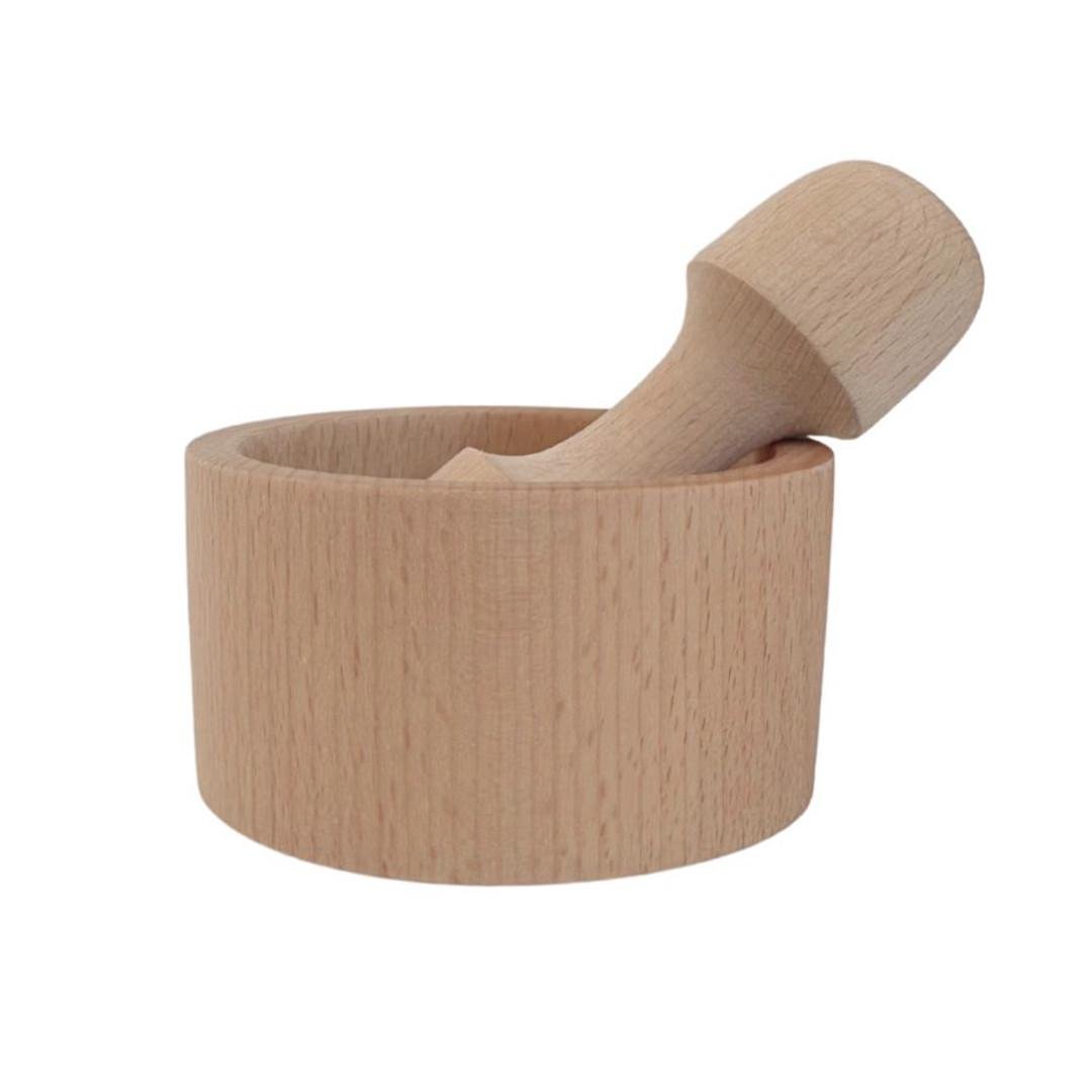 Ступка для специй с пестиком 10х5,5 см дерево (2540816631) - фото 2 Ступка для специй с пестиком 10х5,5 см дерево (2540816631) - фото 2