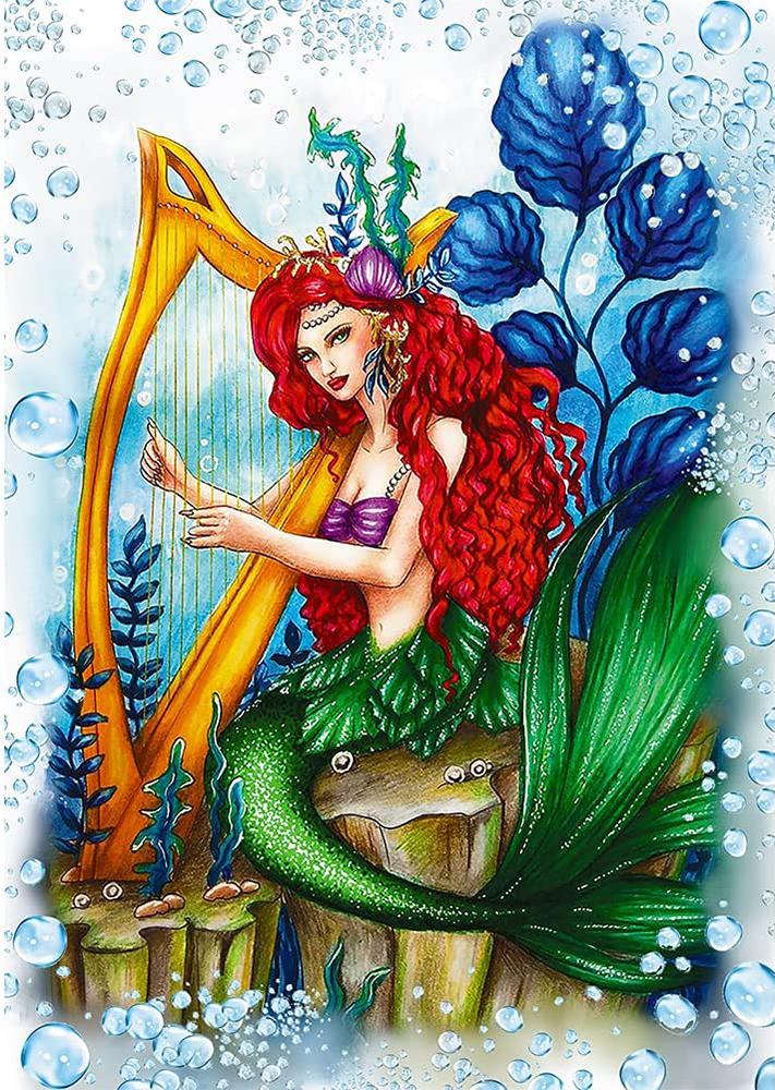 Алмазная Мозаика Emerald Craft Русалка с арфой 30x40 см (24089)