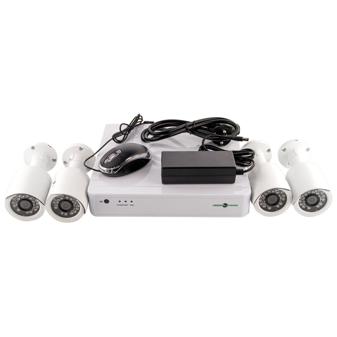 ᐉ Комплект IP видеонаблюдения Green Vision GV-IP-K-S31/04 1080P ...