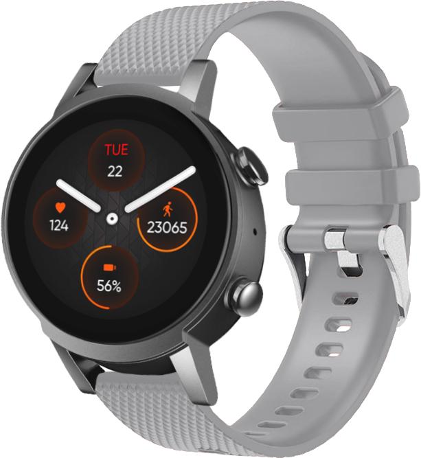 Ремешок Correa для Mobvoi TicWatch E3 Grey (26762-33)