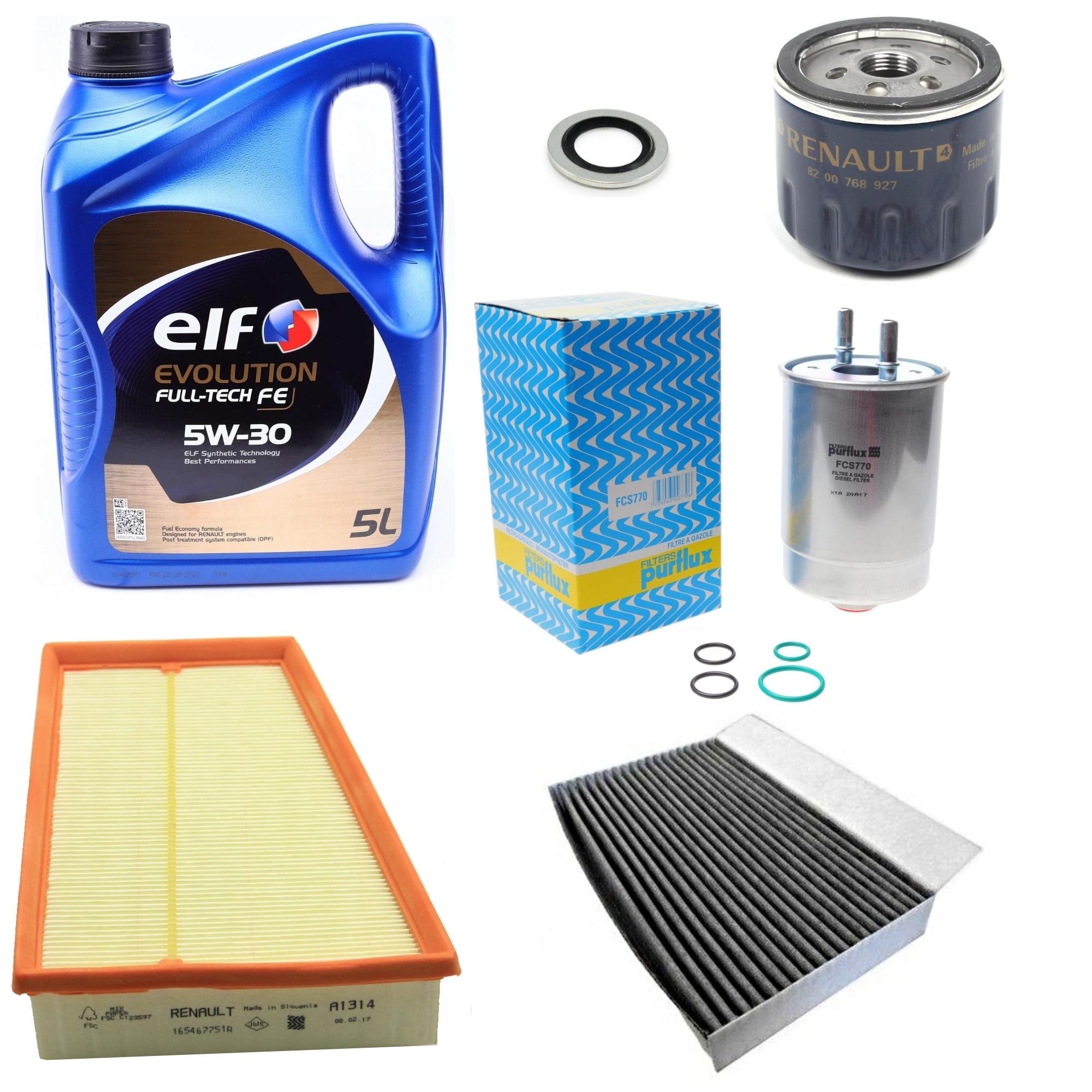 Набор для ТО №4 на Renault Megane 3 1.5 dCi