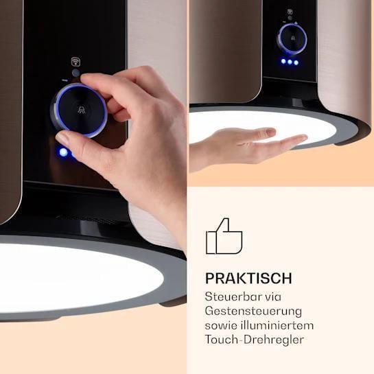 Вытяжка островная KLARSTEIN Skyfall Smart (10035378) - фото 4 Вытяжка островная KLARSTEIN Skyfall Smart (10035378) - фото 4