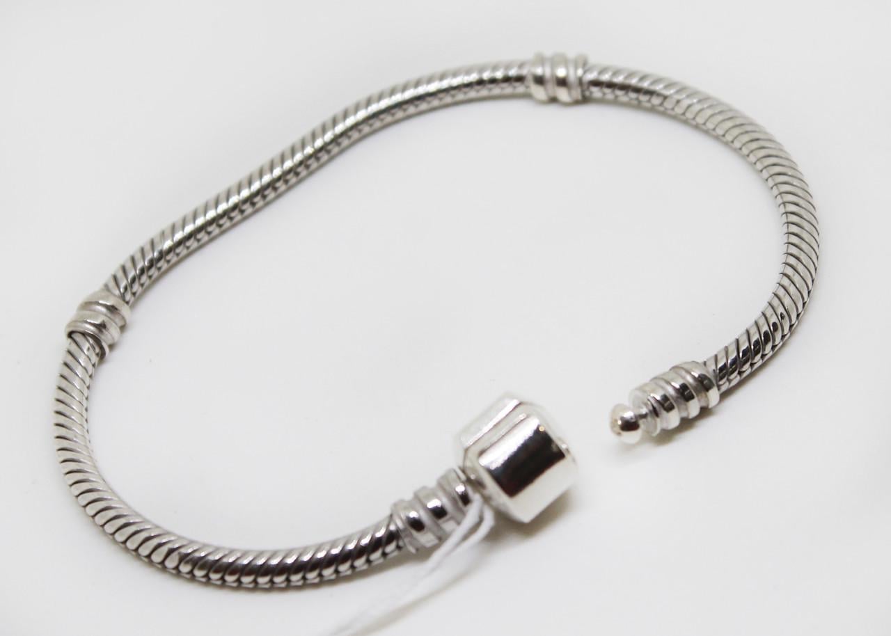 Браслет серебряный Пандора р. 17,5 11,5 г