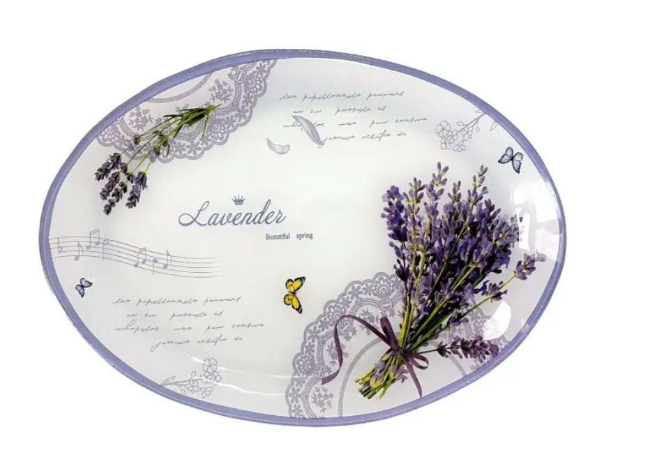 Тарілка скляна сервірувальна Helios Classic 25,5 см (5273)