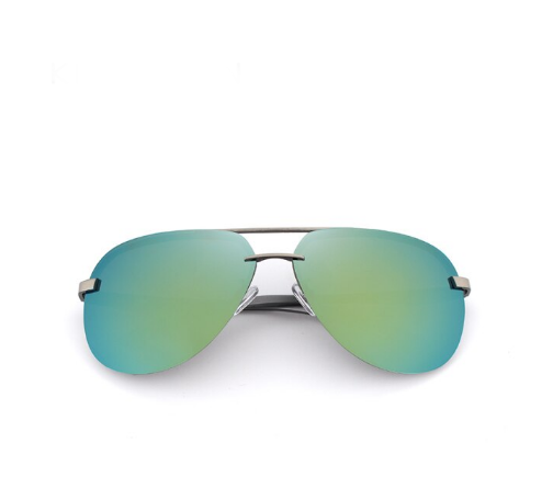 Фирменные солнцезащитные очки Авиаторы с поляризованными линзами N7413 KINGSEVEN DESIGN Серый/Золото