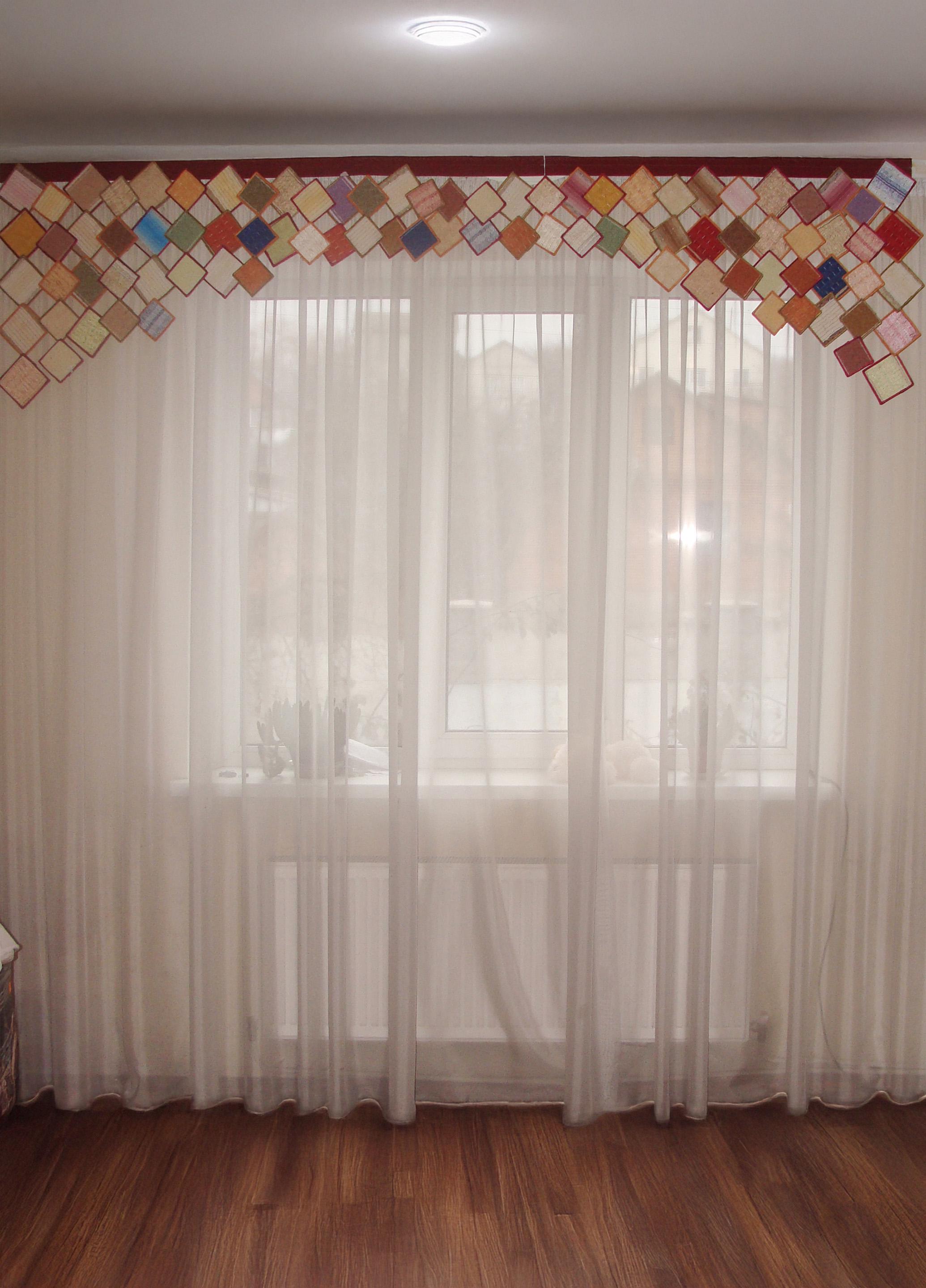 Ламбрекен жесткий Firanka Ромбы 2,5 м Разноцветный (5_2_1ж)