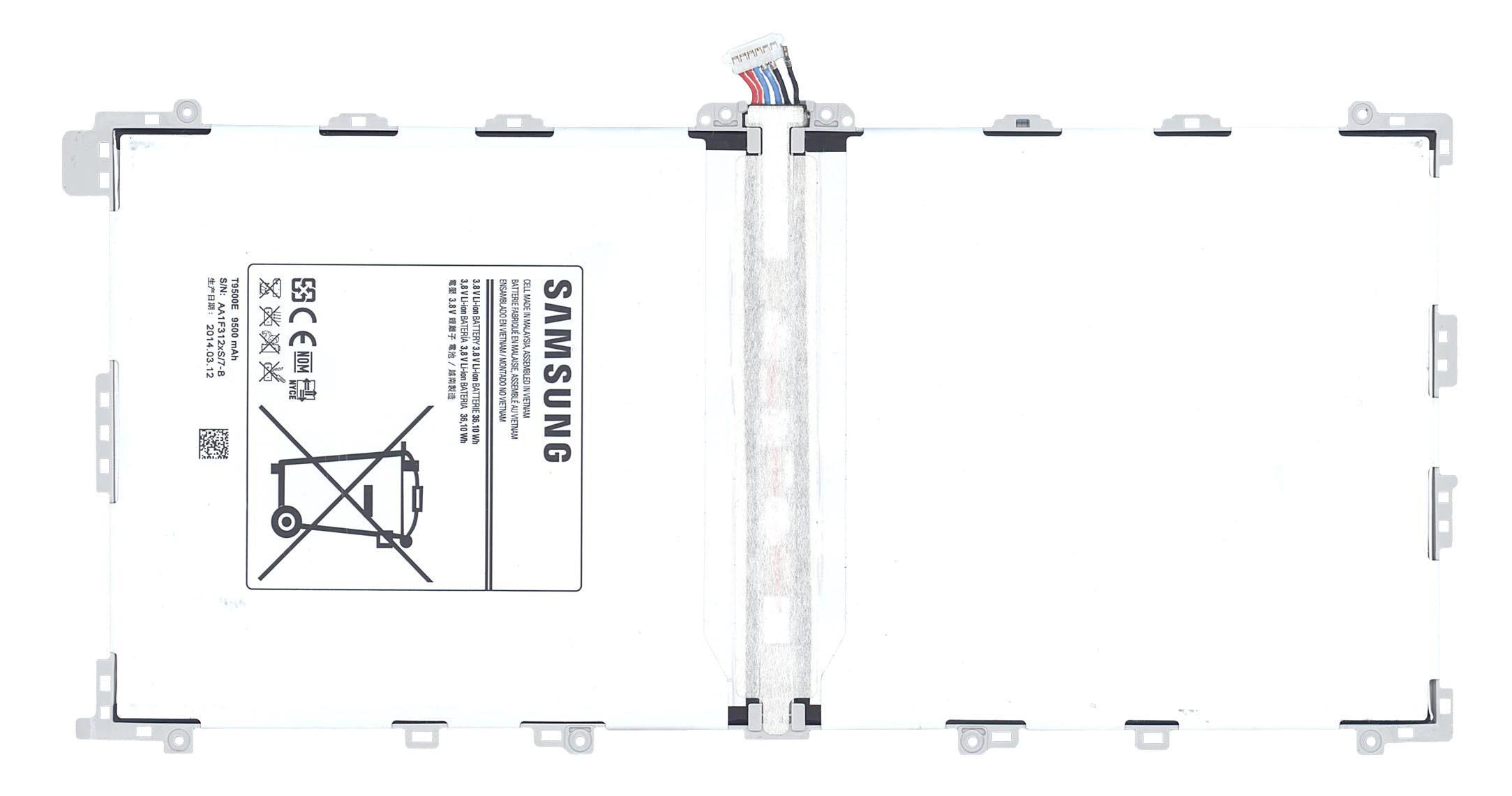 Аккумулятор для планшета Samsung T9500C Galaxy Note Pro 12,2 SM-P905 3,8V 9500 mAh White