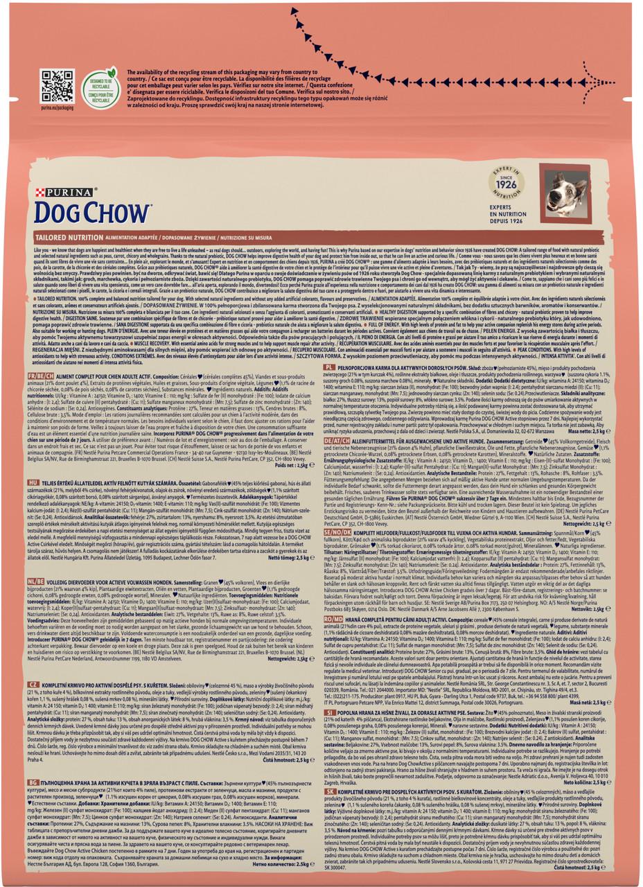 Сухий корм для собак Dog Chow Active 2,5 кг курка - фото 3