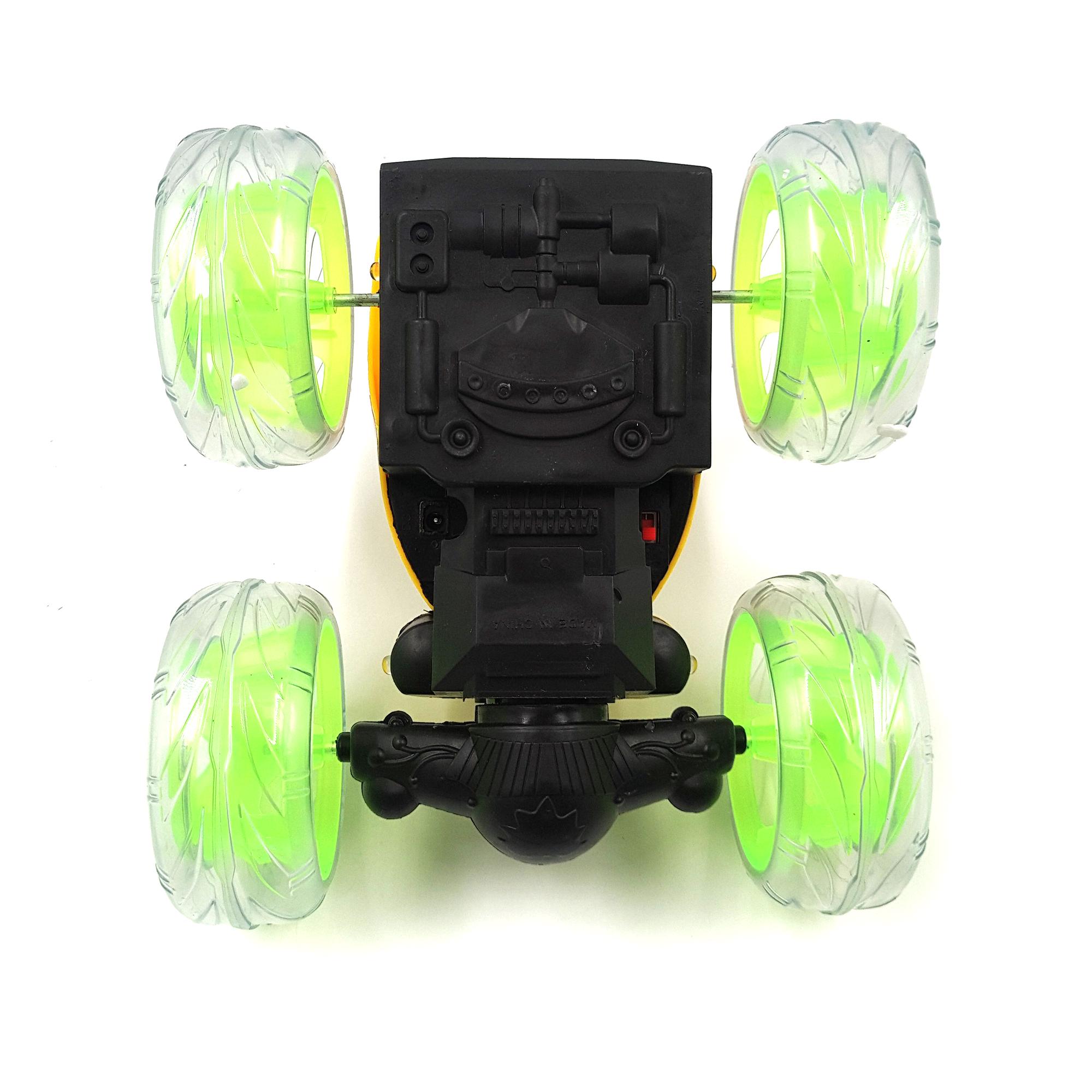 Машинка перевёртыш Jia Yue Toys на радиоуправлении с подсветкой 4,8 В 16 см Желтый (77463j) - фото 8 Машинка перевёртыш Jia Yue Toys на радиоуправлении с подсветкой 4,8 В 16 см Желтый (77463j) - фото 8