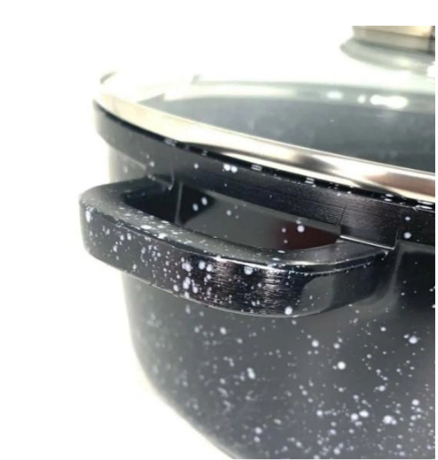 Каструля з кришкою A-Plus 5,2 л 26 см Чорний (AP-1462) - фото 3 Каструля з кришкою A-Plus 5,2 л 26 см Чорний (AP-1462) - фото 3