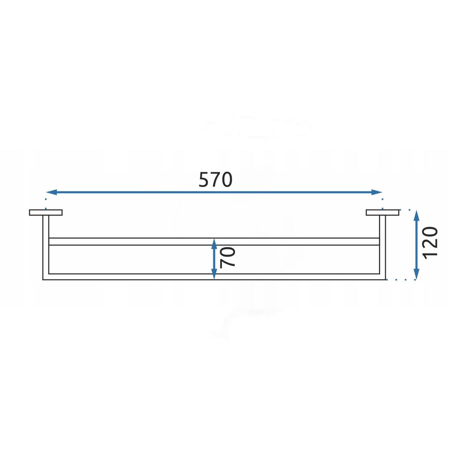 Держатель для полотенец REA Erlo REA-80004 двойной Черный (152648) - фото 2 Держатель для полотенец REA Erlo REA-80004 двойной Черный (152648) - фото 2