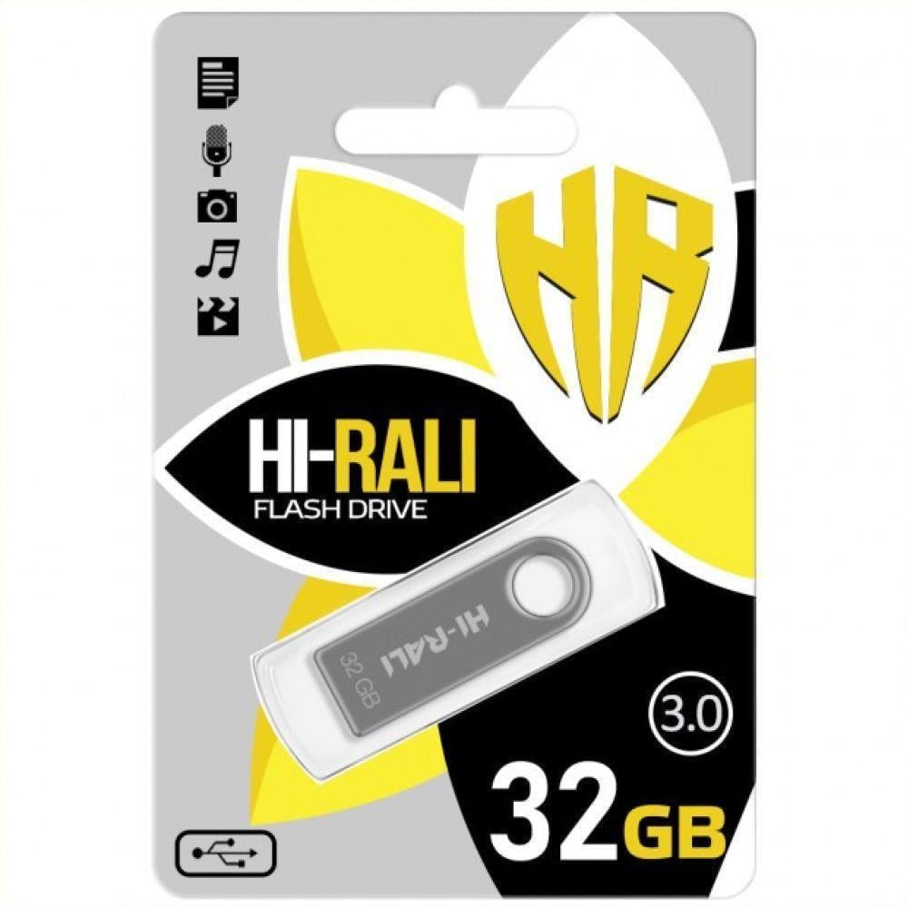 Флеш-память USB Hi-Rali Shuttle 3.0 32 Гб Стальной (3008471612) Флеш-память USB Hi-Rali Shuttle 3.0 32 Гб Стальной (3008471612)