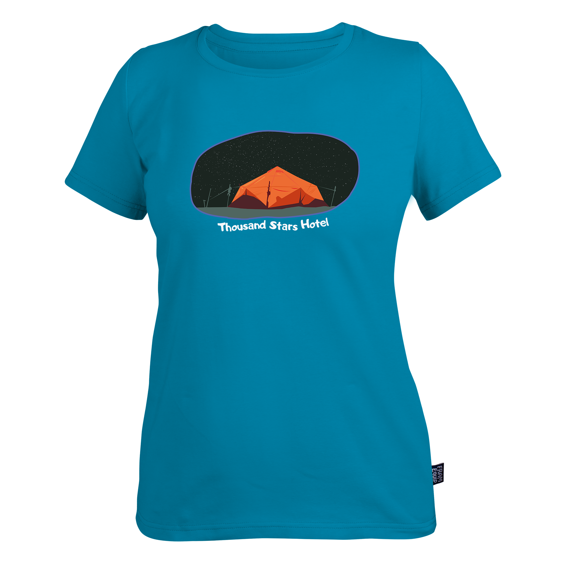 Футболка женская Thousand stars hotel M Синий (id_7536)