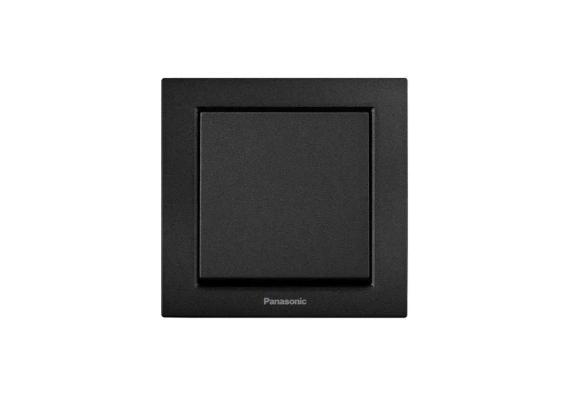Выключатель одинарный Panasonic Karre Plus 55 Черный (35816691)