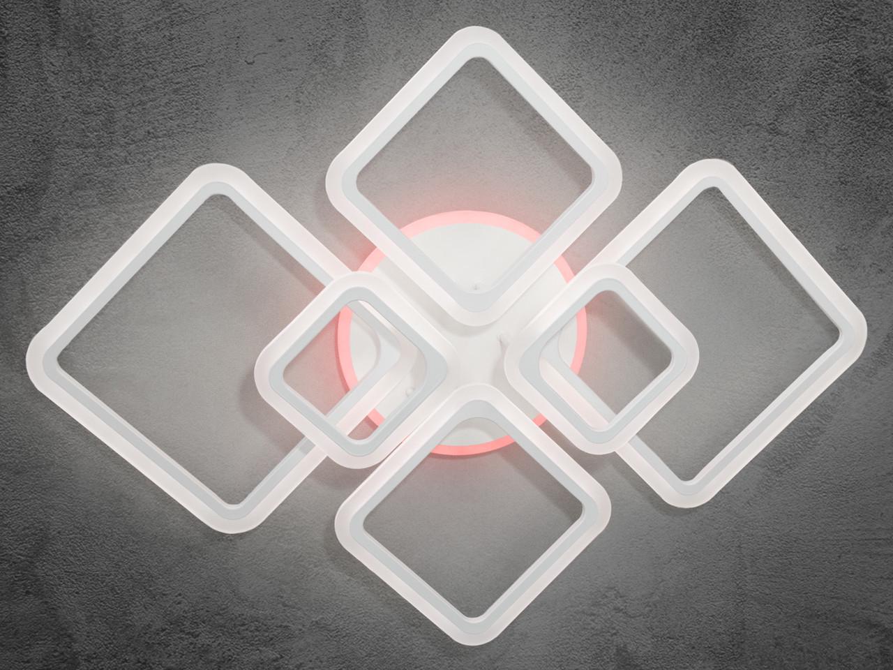 Люстра Led для вітальні A8160-6WH-LS 150W на 22 м2 Білий (1911084601)