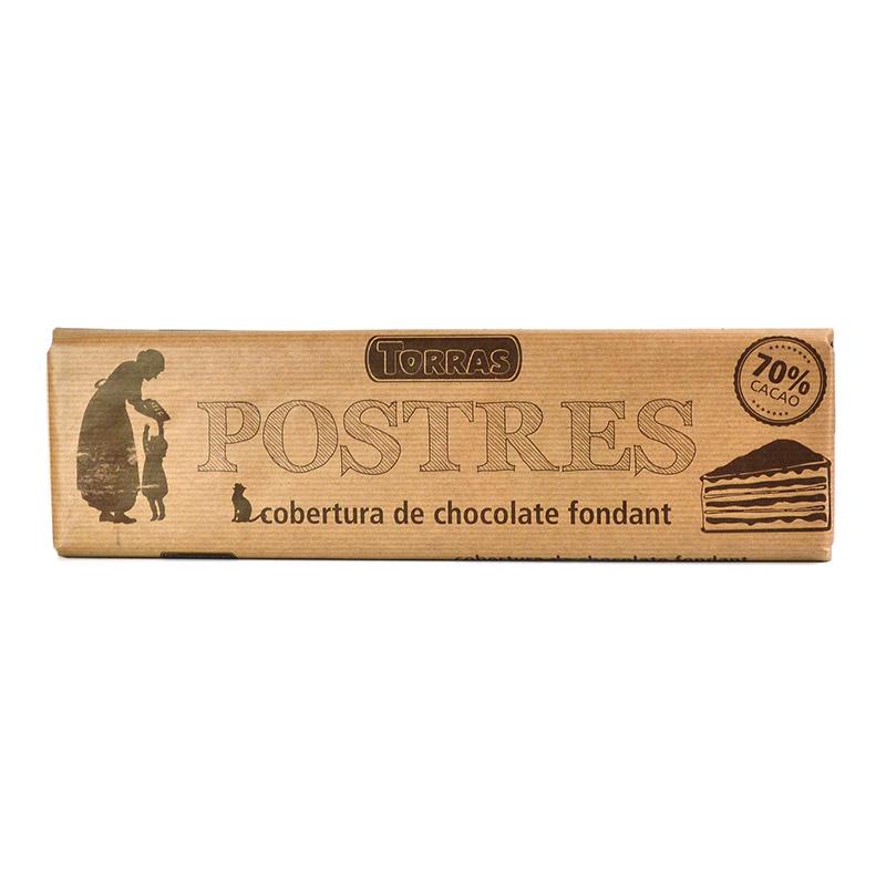 Чорний шоколад Torras Postres какао 70% 300 г