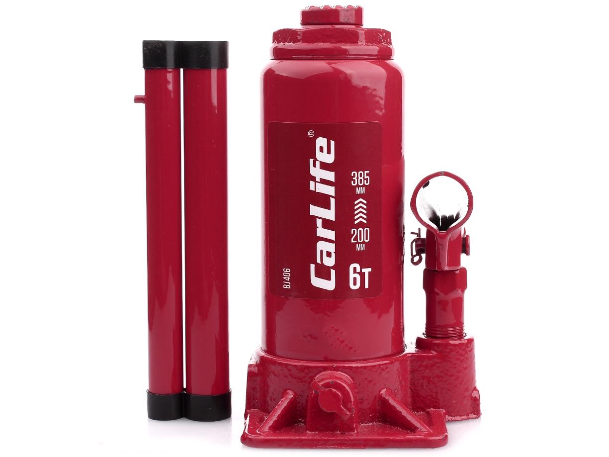 Домкрат гидравлический Carlife BJ406 6 т 200-385 мм в коробке