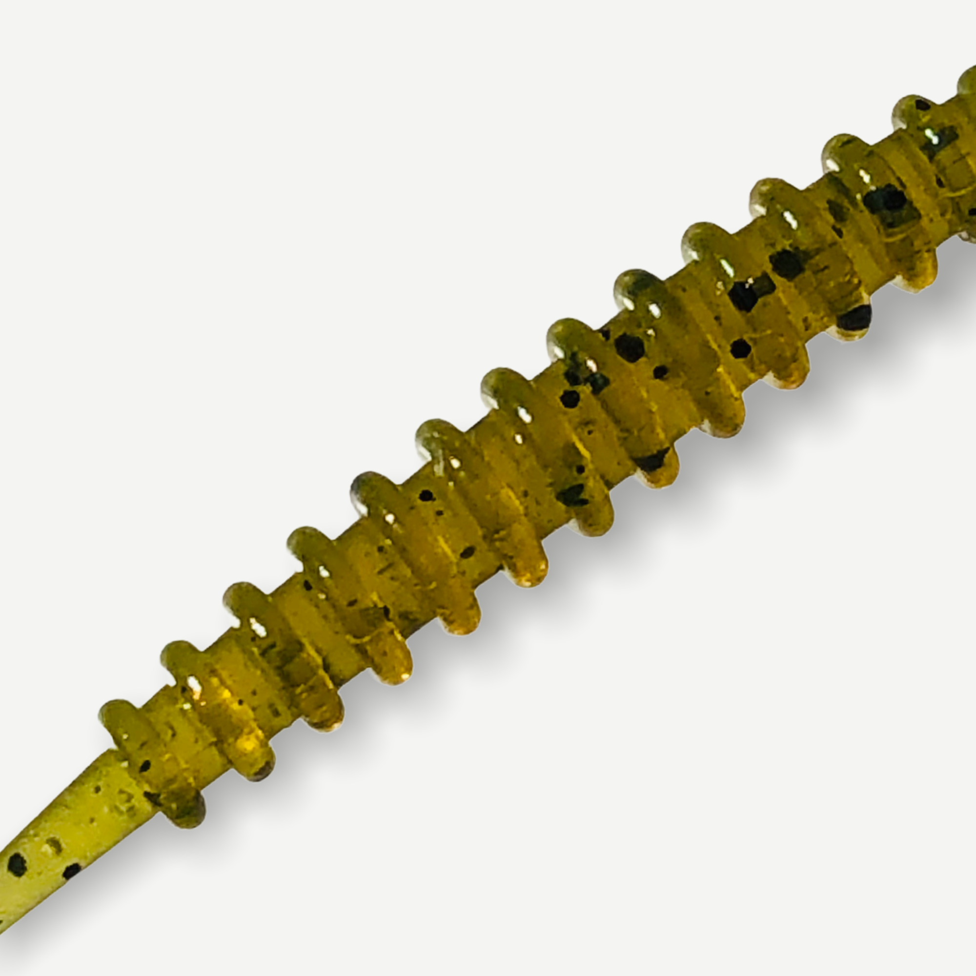 Силиконовые приманки Big Baits Ribbed Worm речная серия 1,8" 10 шт. # 106 Green Pumpkin (1004106) - фото 3 Силиконовые приманки Big Baits Ribbed Worm речная серия 1,8" 10 шт. # 106 Green Pumpkin (1004106) - фото 3