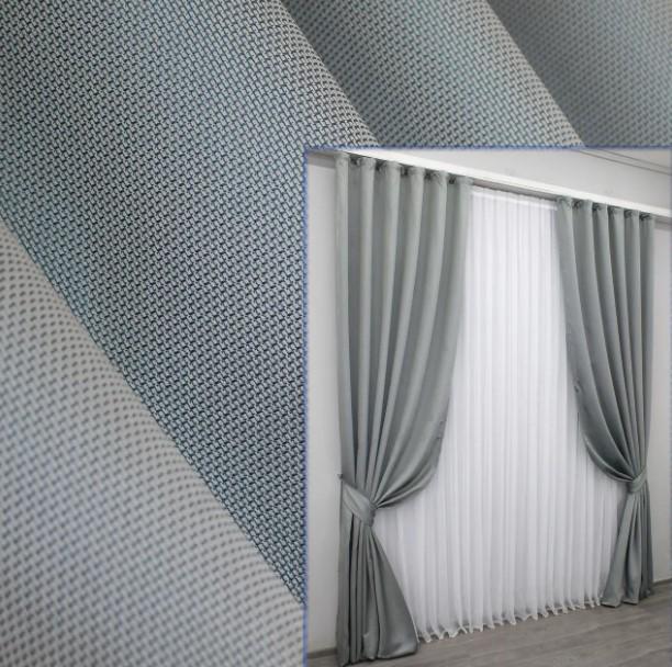 Шторы для гостиной/спальни Felicita 3x1,5 м 2 шт. Серый (1257ш) - фото 4 Шторы для гостиной/спальни Felicita 3x1,5 м 2 шт. Серый (1257ш) - фото 4